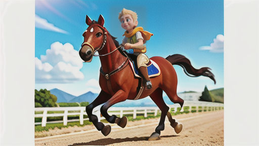 有名な「おかぐら耳」の馬