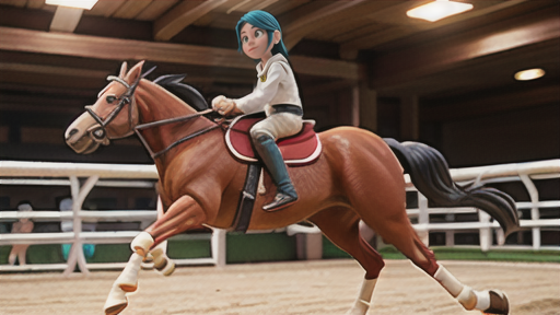 競走馬の個性に合わせた角馬場の使い方