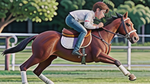 角馬場での調教風景：観察のポイント