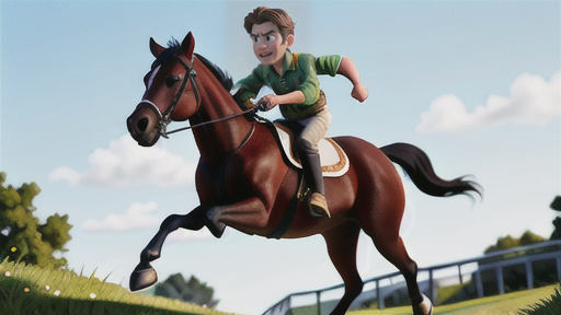 鐙の踏み方と馬への指示