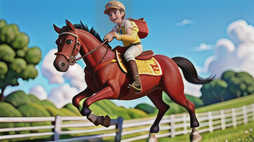 ラチを頼りに走る馬